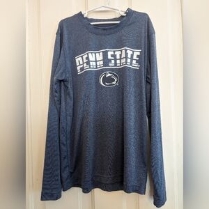 Colosseum Penn State Active Long Sleeve Heather Blue Youth M (12-14) Tee Shirt